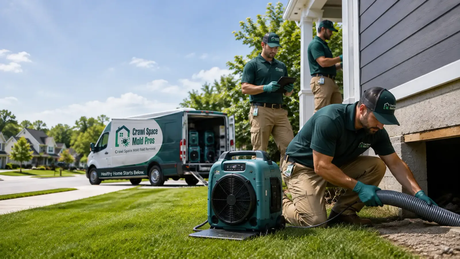 Crawl Space Mold Removal in Shell Lake, WI